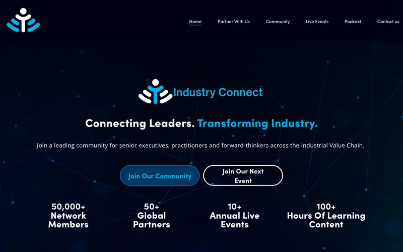 Industry Connect Group homepage